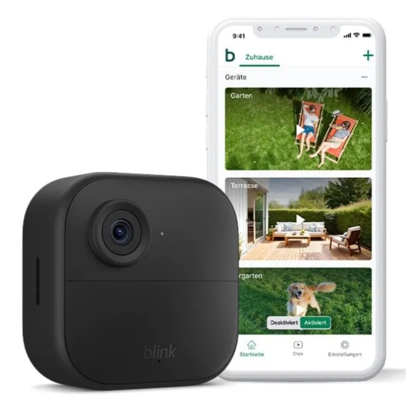 Videocamere di sorveglianza Blink B0B1N5RL1Q FullHD Visione Notturna Esterna Audio Bidirezionale