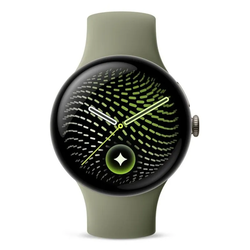 Google Pixel Watch 5 Bluetooth GPS NFC 45mm Pyrite Verde S/M