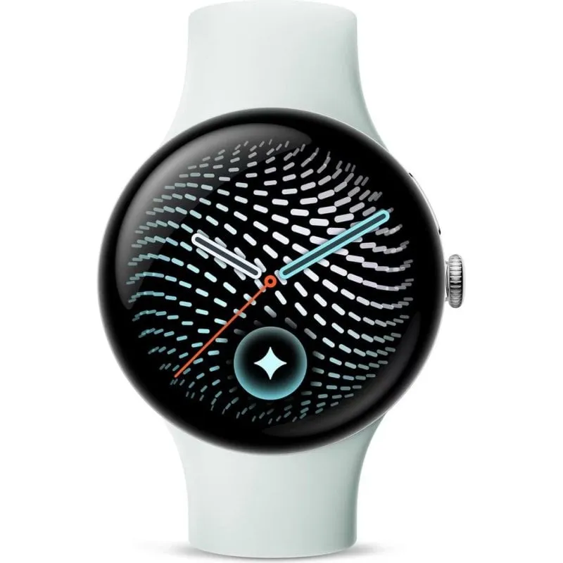 Google Pixel Watch 5 eSIM Bluetooth GPS 45mm Argento Cinturino Grigio S/L