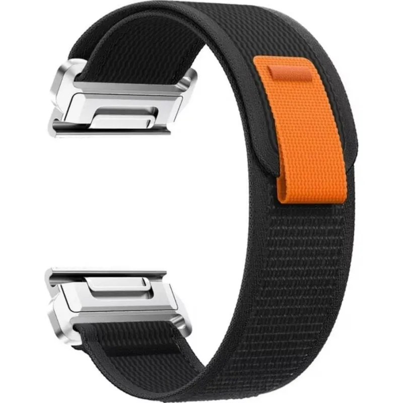 Bracciale orologio Beline Wild Path Loop Nylon Grigio Arancione per Garmin