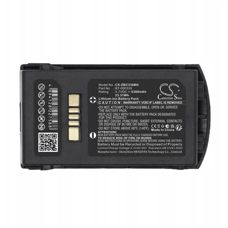 Batteria di ricambio Cameron Sino per Zebra MC330 MC3300 6300 mAh