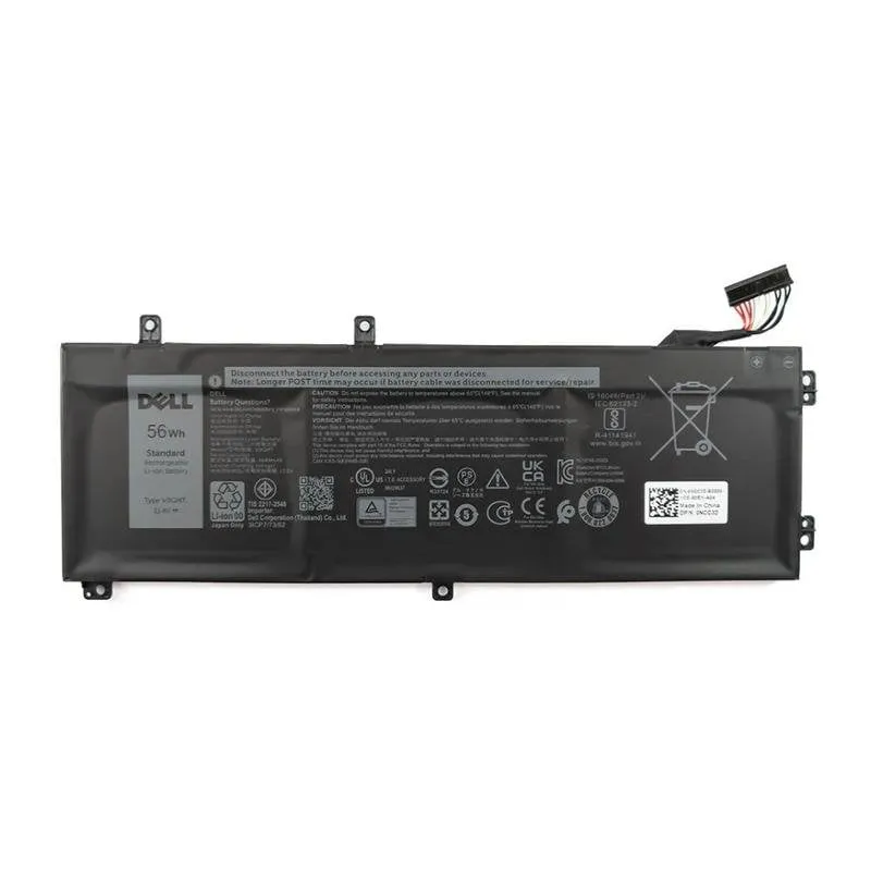 Batteria Dell 3HWPP 68 Wh 15,2 V Ioni di Litio Nera