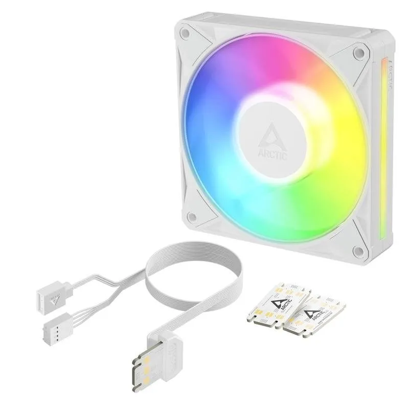 Raffreddamento Aria Arctic BioniX P12 A-RGB 120 mm Bianco PWM RGB
