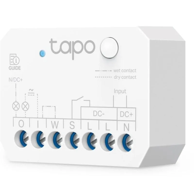 Relè Wi-Fi TP-Link TAPO S110E 7 canali Controllo illuminazione Incasso