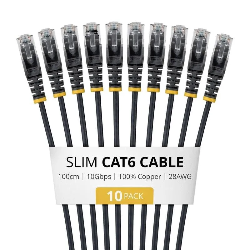 Cavo rete Cat6 Slim StarTech 1 m Pack 10
