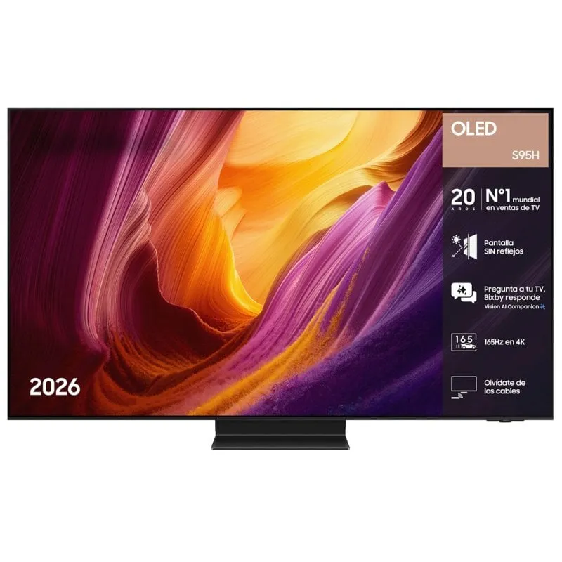 TV Samsung OLED TQ55S95HF S95H 55" 4K UltraHD 165Hz Smart TV Tizen HDR10+ Dolby Atmos
