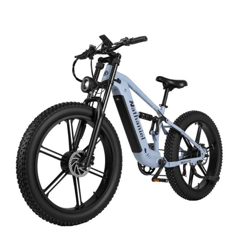 Bicicletta Elettrica Nathaniel SYR-09 Doppio Motore 1000W 48V 20Ah Fuoristrada 26"