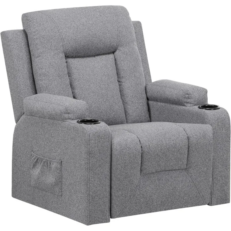 Poltrona Relax GTPLAYER Schienale Regolabile Manuale 360° Grigio Scuro