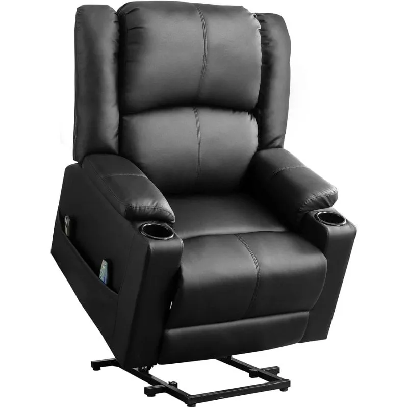 Poltrona Relax Elettrica Comhoma Powerlift Massaggiante Reclinabile Nera