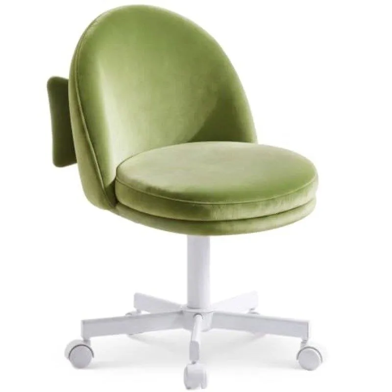 Sedia da ufficio GTPLAYER Home Office senza braccioli regolabile velluto verde