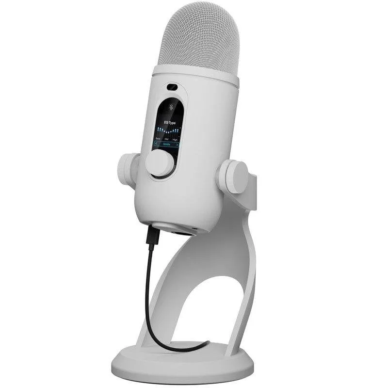 Microfono USB Logitech G Blue Yeti 2 con sensore vocale a condensatore e IA, display LED