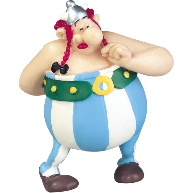 Figura Obélix Plastoy Astérix 8 cm PVC Mazzo di Fiori
