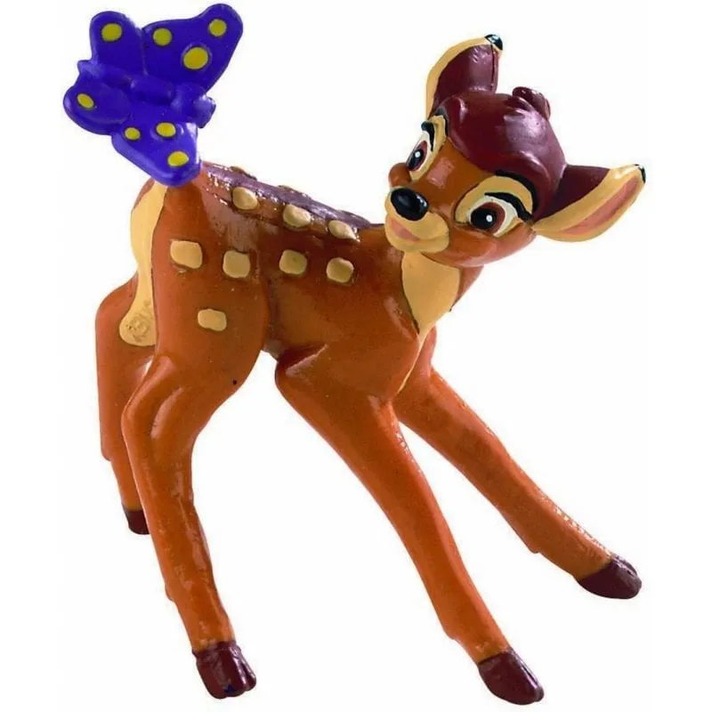 Figura Bambi Bullyland Disney 6 cm Posizione Farfalla PVC