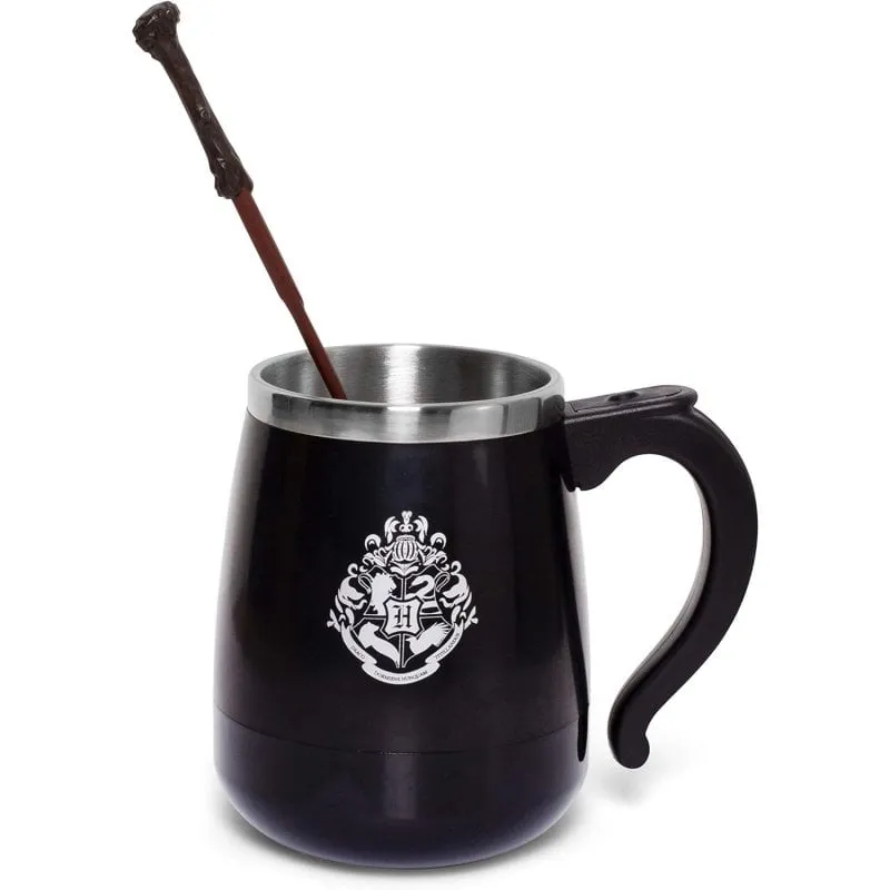 Tazza Harry Potter Automatica con Bacchetta 350 ml Licenza Ufficiale