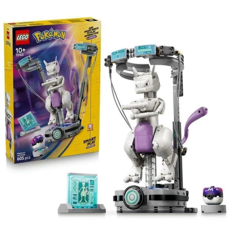 LEGO Pokémon Smart Play Mewtwo Lab Escape 72163 605 pezzi