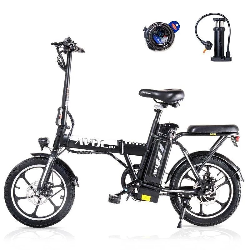 Bicicletta elettrica pieghevole AVDL A10 250W 36V 12,8Ah 16 pollici