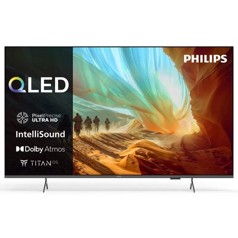 TV Philips QLED 75PQS7801 75" 4K UltraHD 60Hz Smart TV Titan OS HDR10+ Dolby Atmos