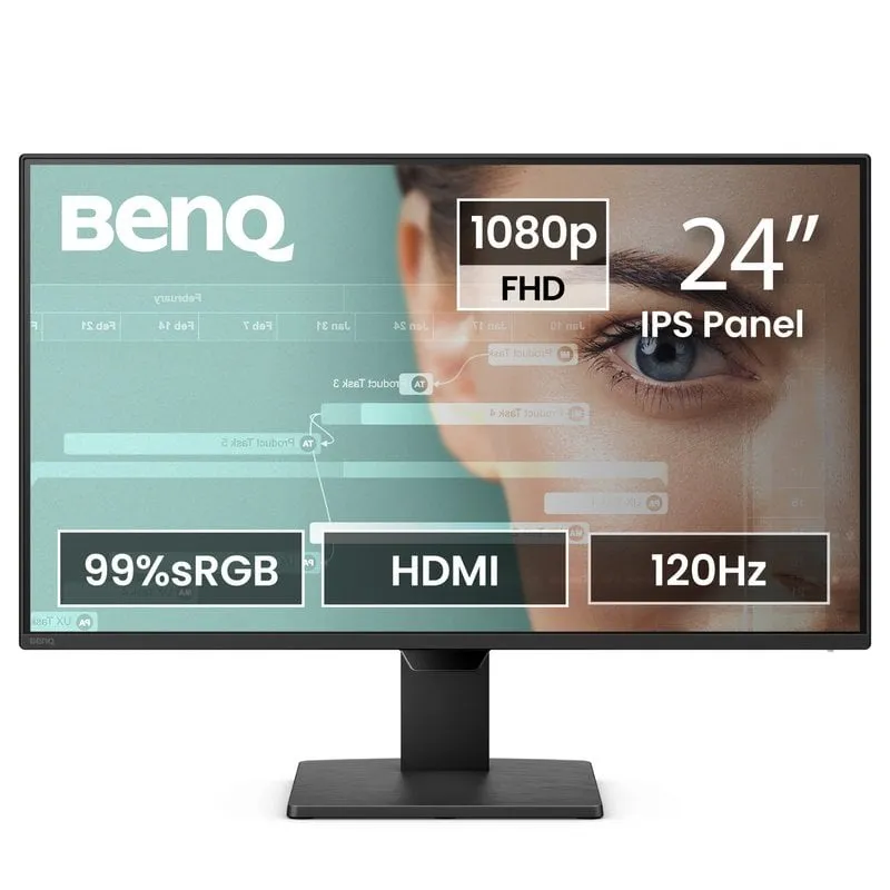 Monitor PC BenQ GW2490P 24" Full HD 120Hz IPS Flicker Free Altoparlanti