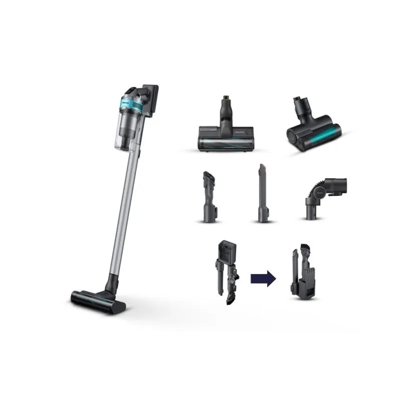 Aspirapolvere senza Fili Samsung Jet 75 Turbo 550W 60 min HEPA Multiciclonico Nero