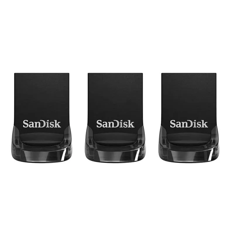 Chiavetta USB SanDisk Ultra Fit 32 GB USB 3.2 Gen 1 Pack da 3 Nera