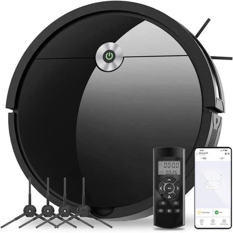 Robot Aspirapolvere Vactidy W6 Potenza 2800 Pa Autonomia 120 Min Controllo App Alexa Silenzioso