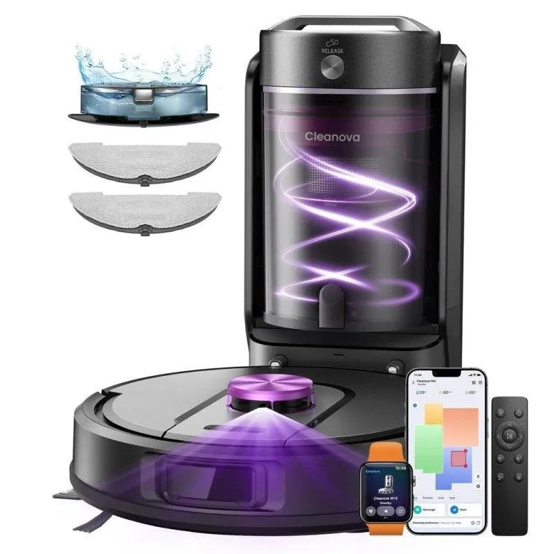 Robot Aspirapolvere Vactidy W15 con Autovaciado Navigazione LiDAR 10.000 Pa