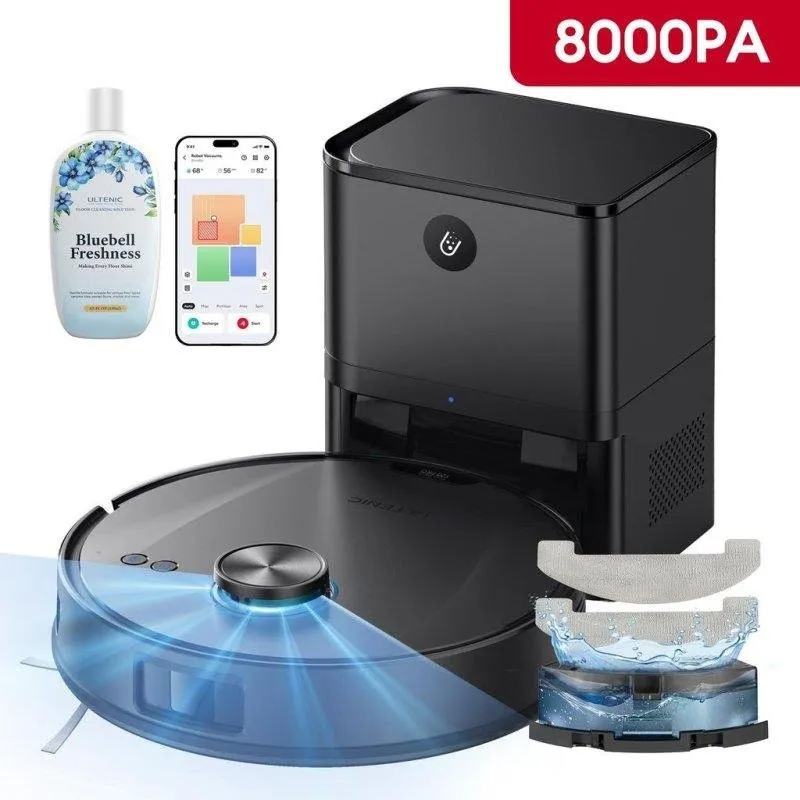 Robot Aspirapolvere Nobrand T20UL con Autosvuotamento Navigazione Laser 8000 Pa