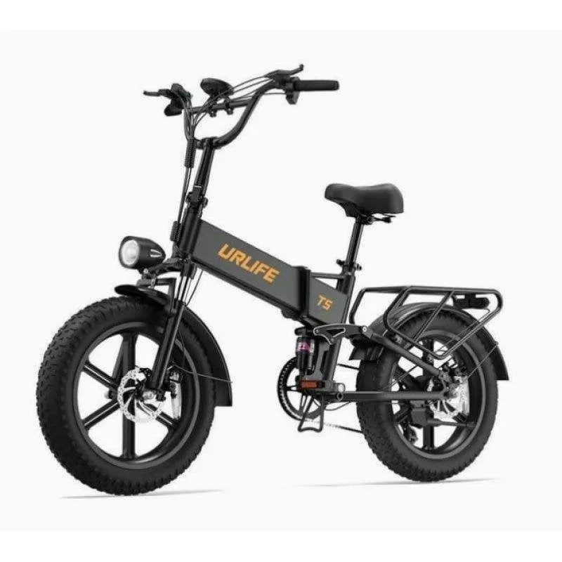 Bicicletta Elettrica Urlife T5 Nera Pneumatici Fat 20 x 4.0