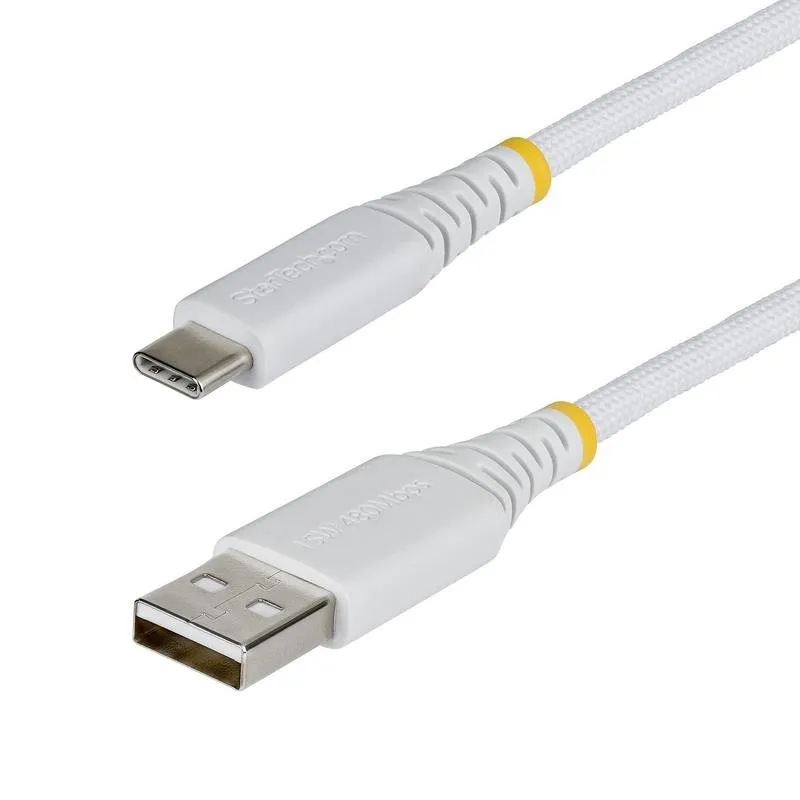 Cable USB-A a USB-C 15W 15cm Trenzato Bianco StarTech