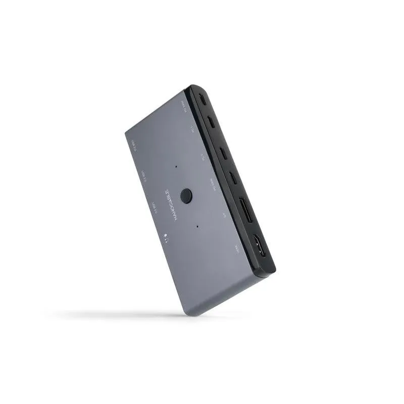Commutatore KVM Nanocable 2x USB-C verso 3x USB-A PD HDMI