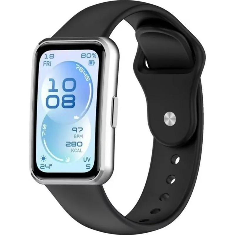 Cinturino Beline Silicone Nero per Huawei Band 11 Confortevole e Resistente