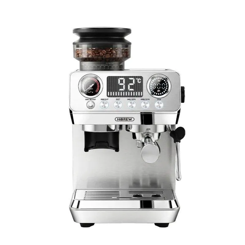 Macchina da caffè espresso HiBREW H7 Lite compatta con macinacaffè integrato