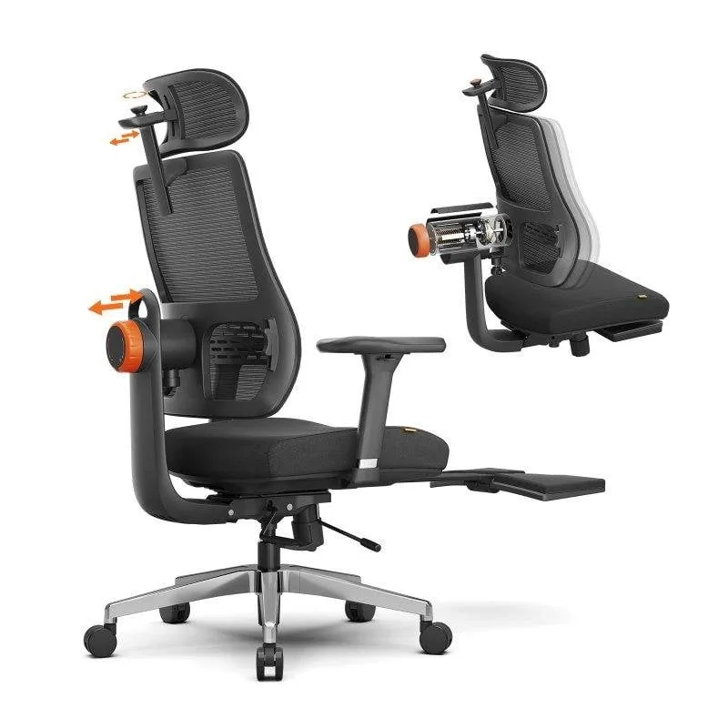 Sedia Ergonomica Newtral MagicH-BPro Poggiapiedi pieghevole 4D bracci regolabili