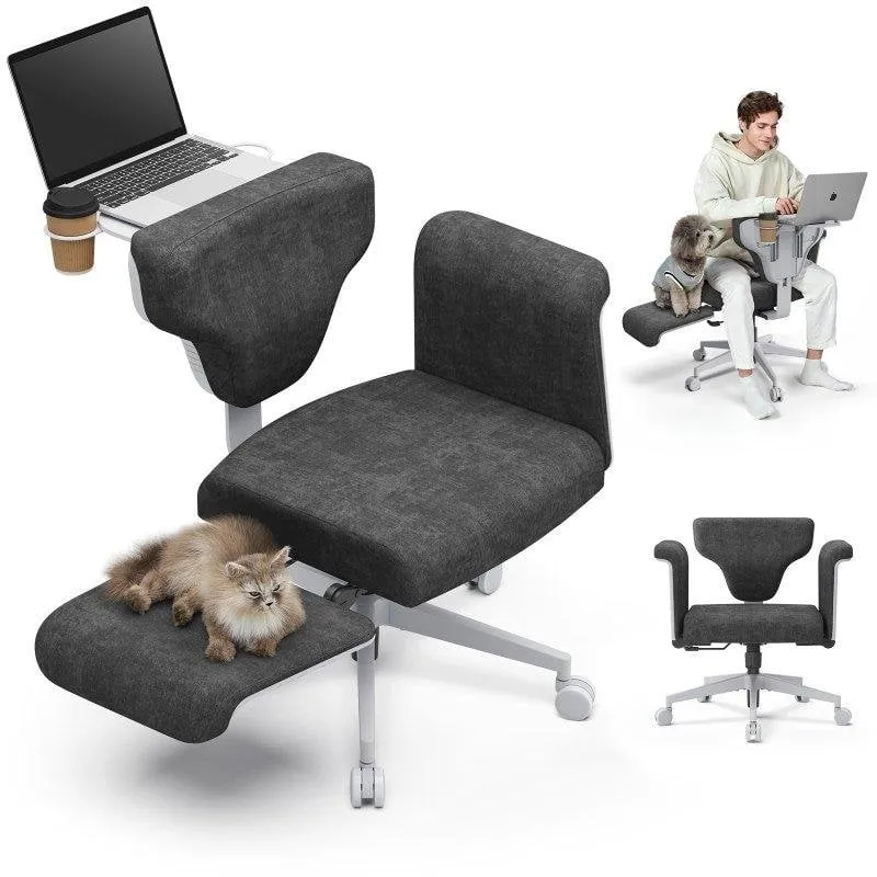 Sedia Ergonomica Newtral Freedom-X-FB Bracci Regolabili Vassoio Portatile Grigio Scuro