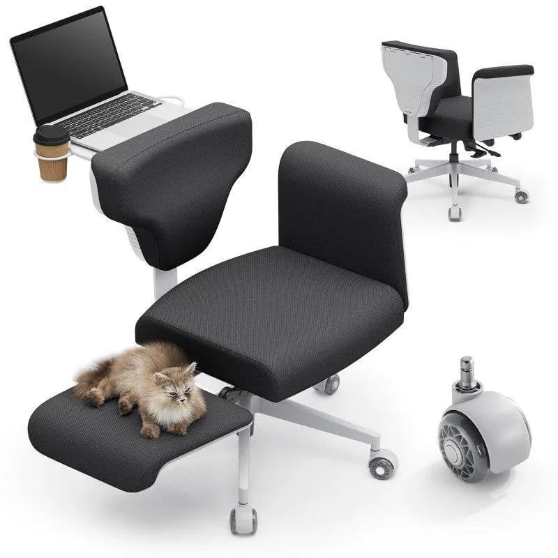 Sedia ergonomica NEWTRAL Freedom-X-FF braccioli regolabili vassoio portatile reclinabile