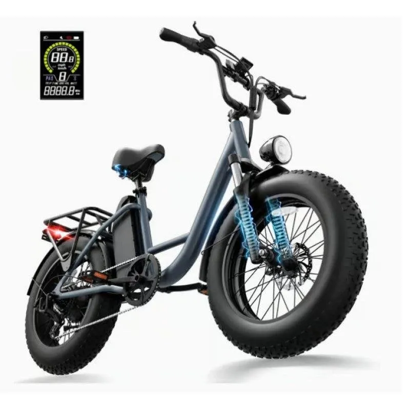 Bicicletta Elettrica Urlife E20 Pro 48V 15,6Ah Grigio
