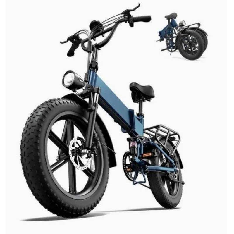 Bicicletta elettrica Urlife T5 blu 48V 13Ah 20x4.0 pollici