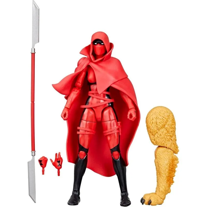 Figura Marvel Legends Red Widow Articolata 15 cm Build-A-Figure Zabu