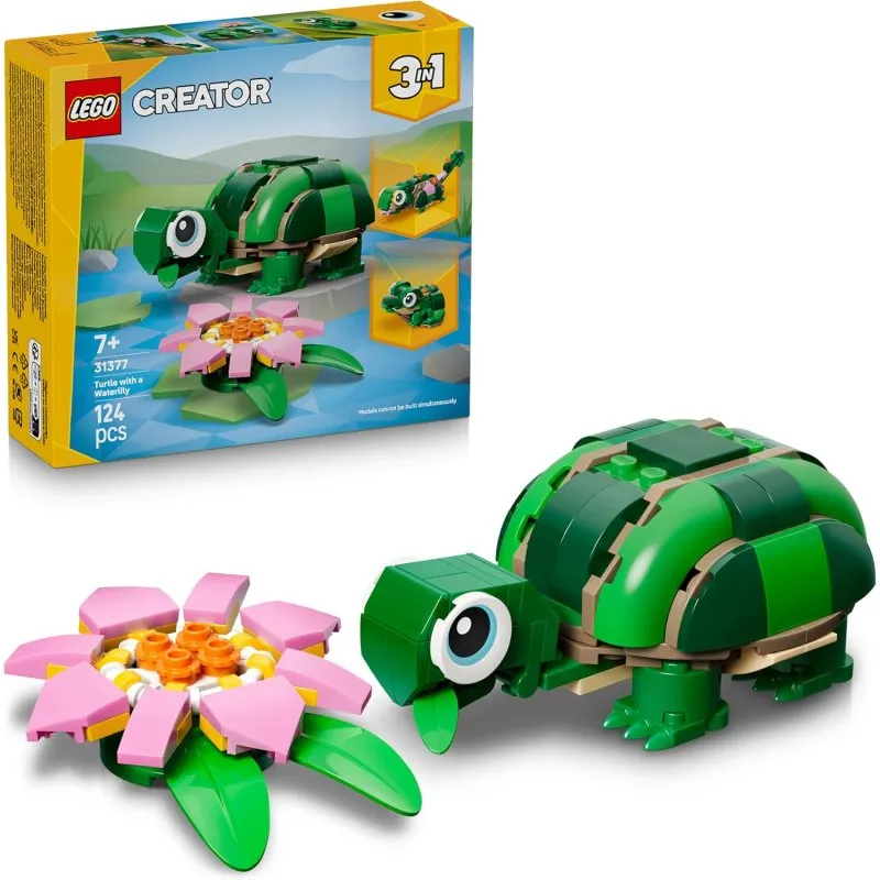 LEGO Creator Tartaruga con Ninfea 31377 124 pezzi