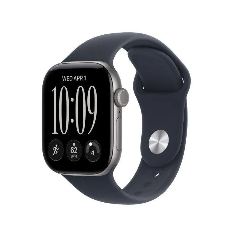 Apple Watch Series 12 GPS 42mm Alluminio Grigio con Cinturino Sport Blu Navy S/M