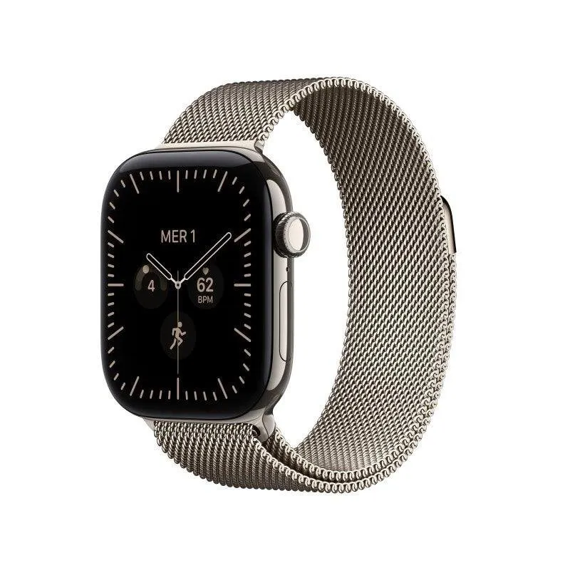 Apple Watch Series 12 GPS + Cellular 42mm Cassa Titanio Naturale con Cinturino Milanese Loop