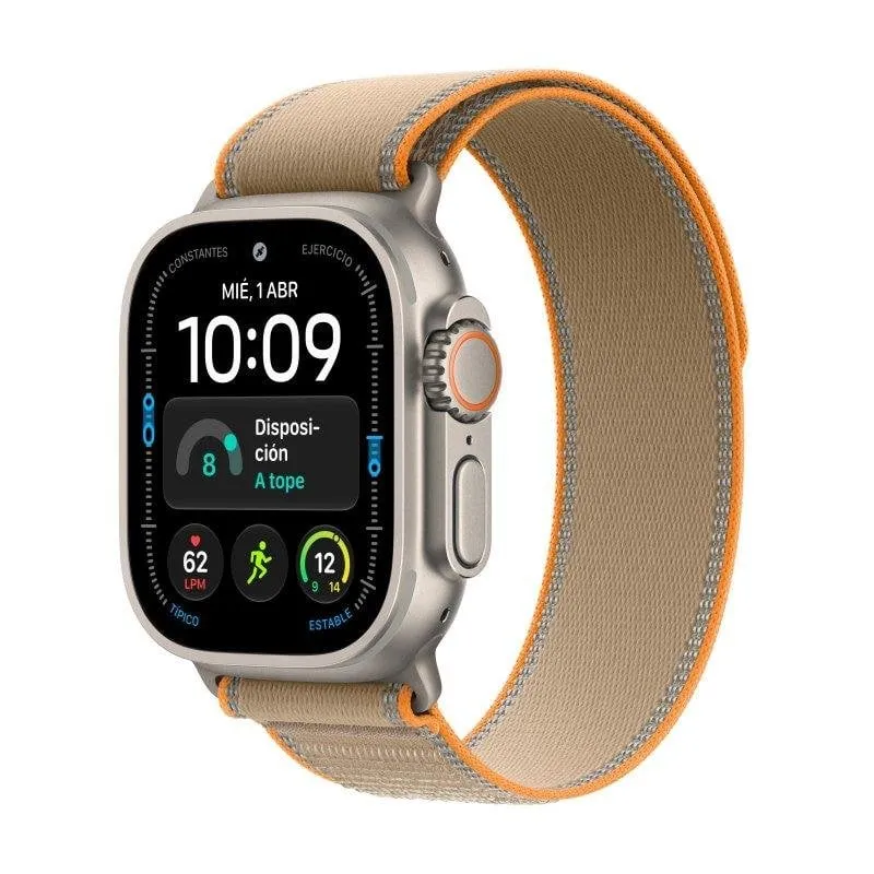 Apple Watch Ultra 4 GPS + Cellular 49mm Titanio Naturale con Cinturino Loop Trail Sabbia M/L