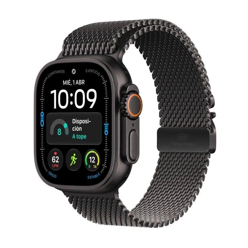 Apple Watch Ultra 4 GPS + Cellular 49mm Titanio Nero con Cinturino Milanese Loop M