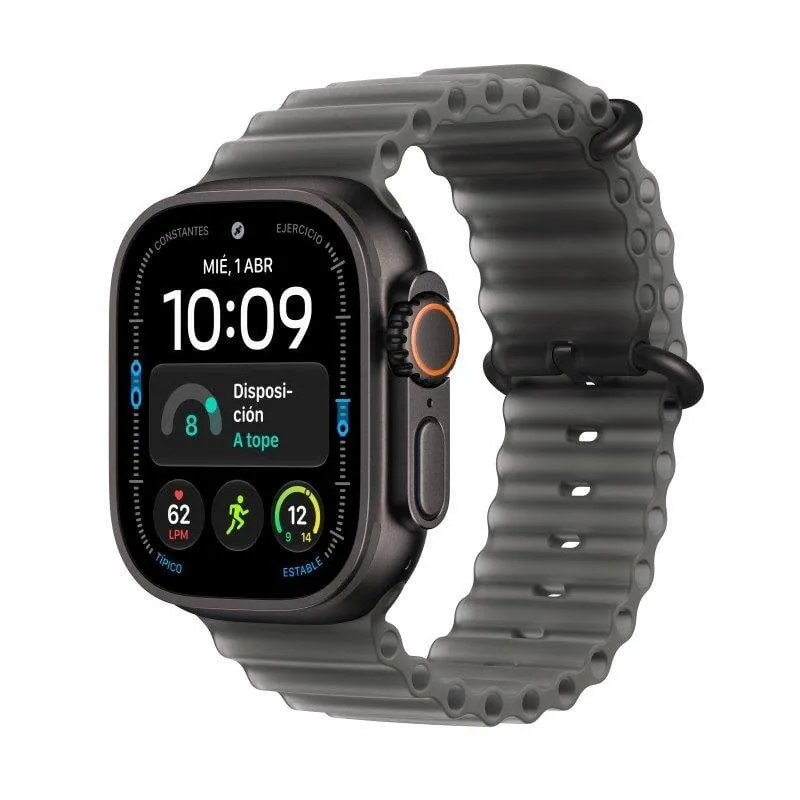 Apple Watch Ultra 4 GPS + Cellular 49mm Titanio Nero con Cinturino Ocean Nero Traslucido