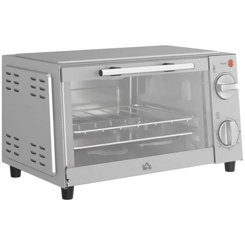 Fornetto Elettrico Blossom 9L 750W Grill Timer 60min Acciaio Inox Argento