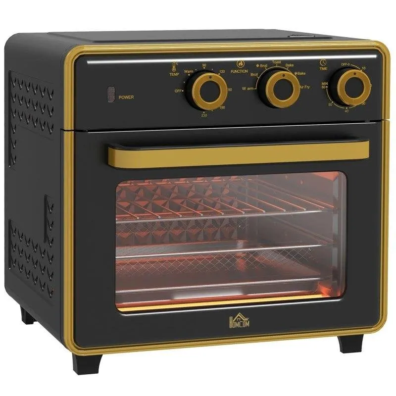 Fornetto Elettrico Blossom 20L 1400W 90-230°C 3 Livelli Timer 1h Nero