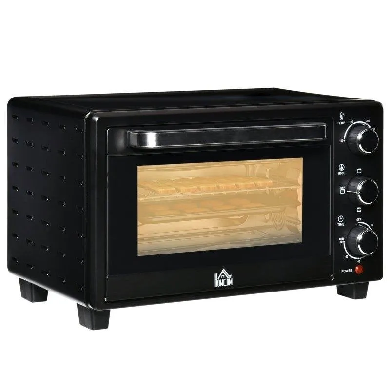 Fornetto Elettrico Blossom 21L 1400W 3 Funzioni Inox Vetro Nero