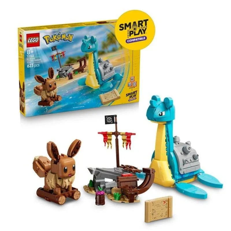 LEGO Pokémon Smart Play Búsqueda Del Tesoro De Évoli Y Lokhlass 72162 623 pezzi
