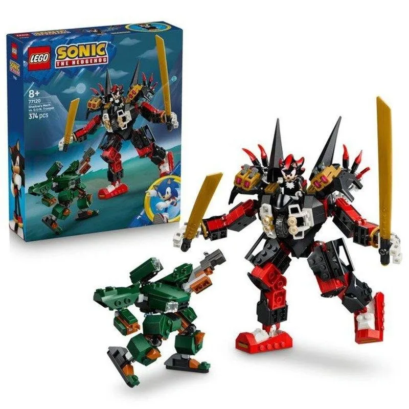 LEGO Sonic Shadow's Mech Vs G.u.n. Trooper 77120 374 pezzi