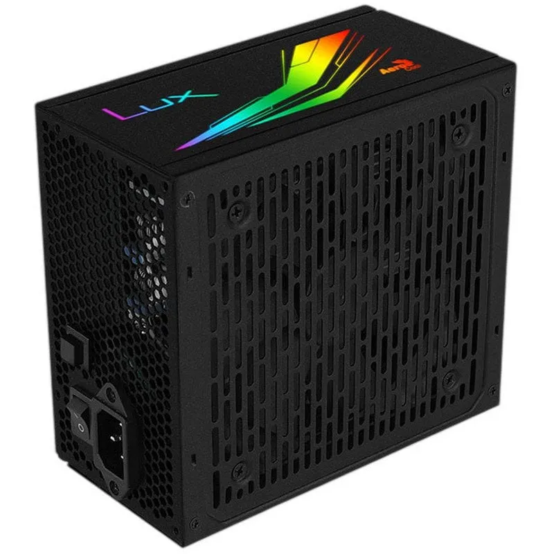Fonte di Alimentazione Aerocool LUX RGB 550W 80 PLUS Bronze semi-modulare RGB